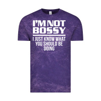 Cloud Purple I'M NOT BOSSY I JUST KNOW WHAT YOU SHOULD BE DOING FUNNY Vintage Tee - artisFamous