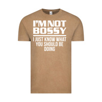 Vintage Coffee I'M NOT BOSSY I JUST KNOW WHAT YOU SHOULD BE DOING FUNNY Vintage Tee - artisFamous