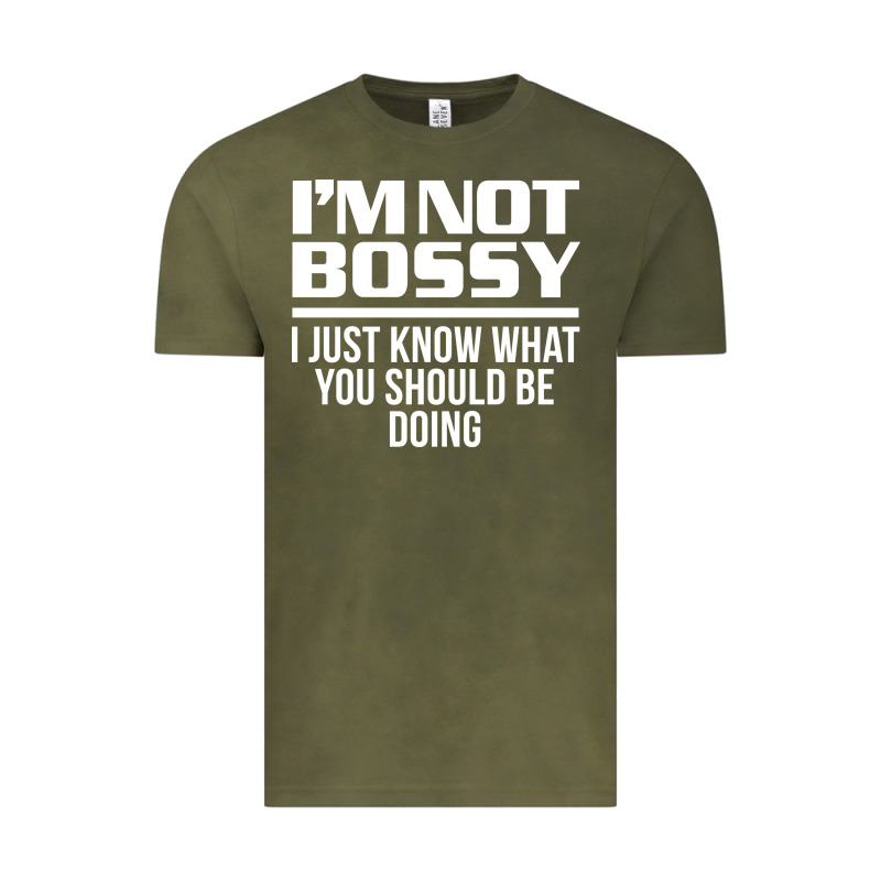 I'm Not Bossy I Just Know What You Should Be Doing Funny Vintage Tee by artisFamous | Teevron