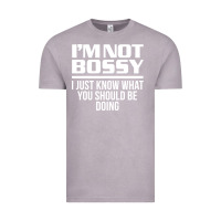 Vintage Zinc I'M NOT BOSSY I JUST KNOW WHAT YOU SHOULD BE DOING FUNNY Vintage Tee - artisFamous