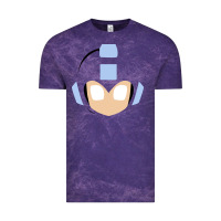 Cloud Purple mega man retro video game face Vintage Tee - artisFamous