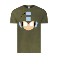 Vintage Olive mega man retro video game face Vintage Tee - artisFamous