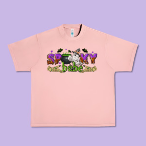Spooky Babe Halloween Urban Heavy Tee Designed By Nancycooperartshop