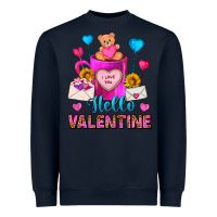 Navy hello valentine valentines day coffee mug Heavyweight Sweatshirt - FaDigitalArtStudio