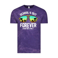 Cloud Purple school out forever retired teacher retro summer Vintage Tee - artisFamous