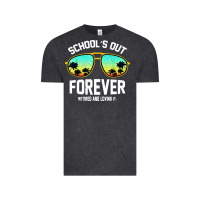Vintage Black school out forever retired teacher retro summer Vintage Tee - artisFamous