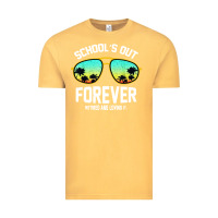 School Out Forever Retired Teacher Retro Summer Vintage Tee | Teevron