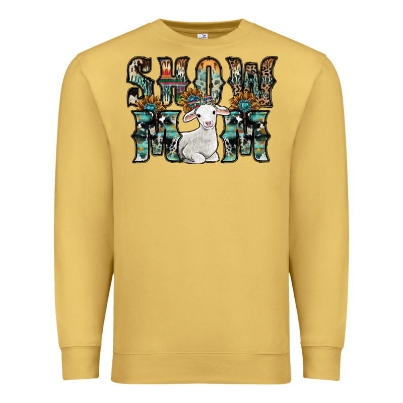 Show Mom Sheep Premium Sweatshirt by SublimationCraftShop | Teevron