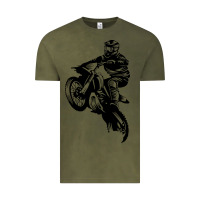 Vintage Olive motocross dirt bike design got dirt Vintage Tee - artisFamous