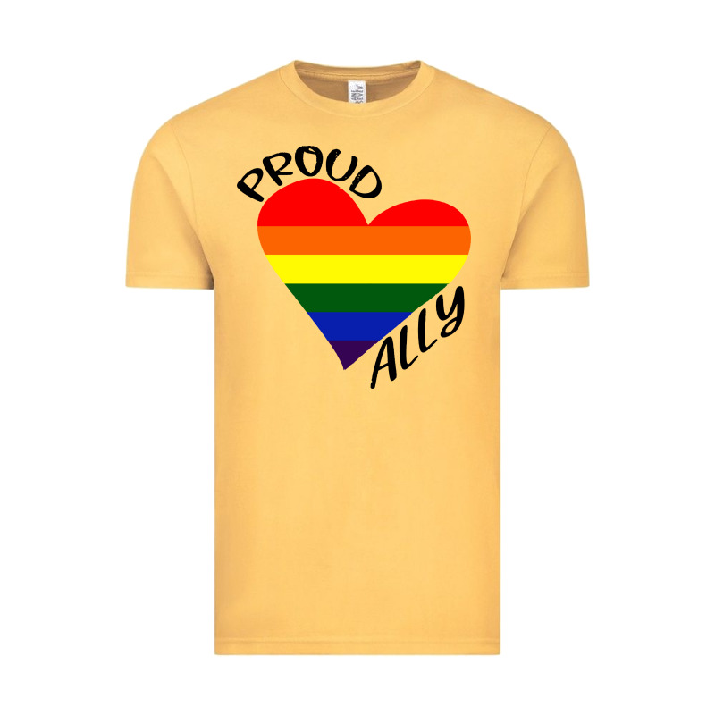 Proud Ally Lgbt Heart Gay Pride Month Vintage Tee by artisFamous | Teevron