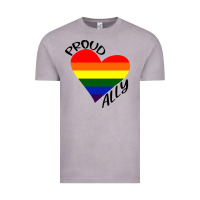 Vintage Zinc proud ally lgbt heart gay pride month Vintage Tee - artisFamous