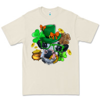 Bone St. Patrick Cow Clover Premium Tee - BundleAndBundleShop