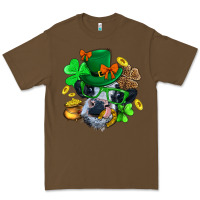 Cacao St. Patrick Cow Clover Premium Tee - BundleAndBundleShop