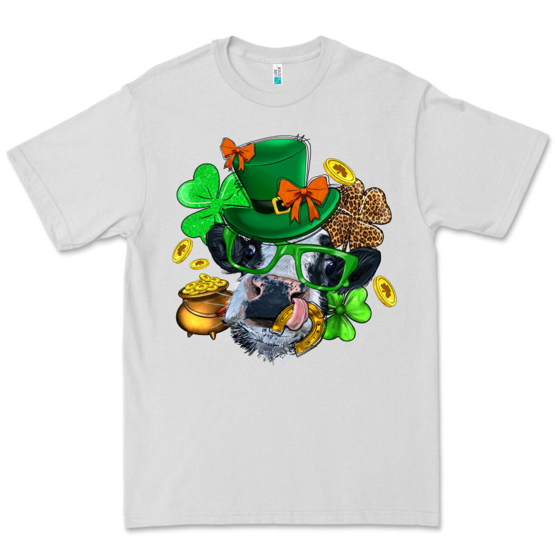 St. Patrick Cow Clover Premium Tee by BundleAndBundleShop | Teevron