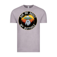 Vintage Zinc ask me about my butthole ufo Vintage Tee - artisFamous