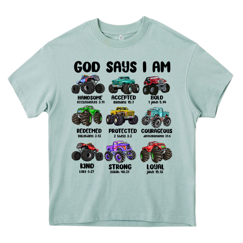 God Says I Am Heavy Core Tee by MaliasSmallBusiness | Teevron
