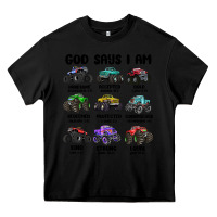 Black god says i am Heavy Core Tee - MaliasSmallBusiness
