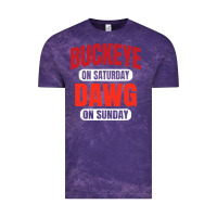 Cloud Purple buckeye on saturday Vintage Tee - artisFamous
