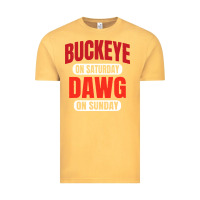 Vintage Mustard buckeye on saturday Vintage Tee - artisFamous