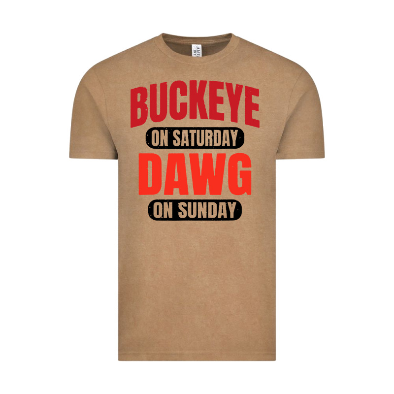 Buckeye On Saturday Vintage Tee by artisFamous | Teevron