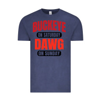 Vintage Denim buckeye on saturday Vintage Tee - artisFamous