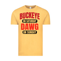 Vintage Mustard buckeye on saturday Vintage Tee - artisFamous