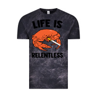 Cloud Black crab life is relentless Vintage Tee - artisFamous