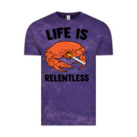 Cloud Purple crab life is relentless Vintage Tee - artisFamous