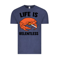 Vintage Denim crab life is relentless Vintage Tee - artisFamous