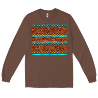 Chestnut tooled leather and aztec Long Sleeve Tee - TumblerDesignByShophia