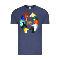 Vintage Denim wings of fire Vintage Tee - artisFamous