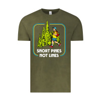 Snort Pines Not Lines Funny Boy Going To School Vintage Vintage Tee | Teevron