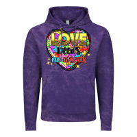 Cloud Purple love needs no words Vintage Hoodie - NancyCooperArtShop