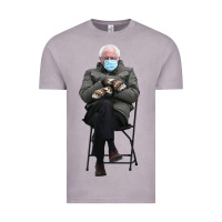 Vintage Zinc bernie sitting in the cold with mittens meme Vintage Tee - artisFamous