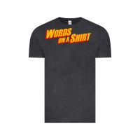 Vintage Black words on a shirt Vintage Tee - artisFamous