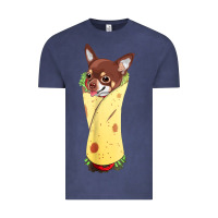 Vintage Denim funny chihuahua dog burrito food tee Vintage Tee - artisFamous