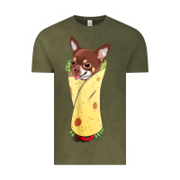 Funny Chihuahua Dog Burrito Food Tee Vintage Tee | Teevron