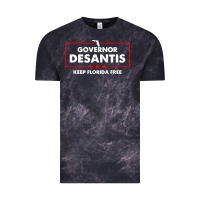 Cloud Black desantis governor keep florida free Vintage Tee - artisFamous