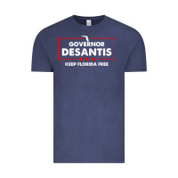 Vintage Denim desantis governor keep florida free Vintage Tee - artisFamous