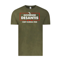 Vintage Olive desantis governor keep florida free Vintage Tee - artisFamous