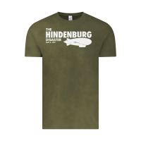 Vintage Olive airship blimp dirigible   the hindenburg disaste Vintage Tee - artisFamous