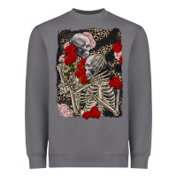 Storm Two skeletons hugging Valentine's Day Heavyweight Sweatshirt - FaDigitalArtStudio