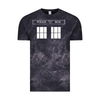 Cloud Black the blue box t shirt doctor doc dalek bbc bow tie tv tenth eleventh wh Vintage Tee - artisFamous