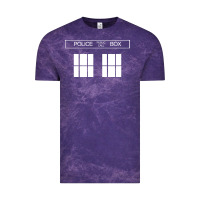 Cloud Purple the blue box t shirt doctor doc dalek bbc bow tie tv tenth eleventh wh Vintage Tee - artisFamous