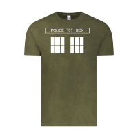 Vintage Olive the blue box t shirt doctor doc dalek bbc bow tie tv tenth eleventh wh Vintage Tee - artisFamous