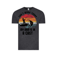Vintage Black dad fishing Vintage Tee - artisFamous