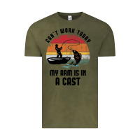 Vintage Olive dad fishing Vintage Tee - artisFamous