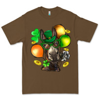 Cacao St. Patricks Clovers With Donkey Premium Tee - BundleAndBundleShop
