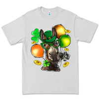 Dove Grey St. Patricks Clovers With Donkey Premium Tee - BundleAndBundleShop
