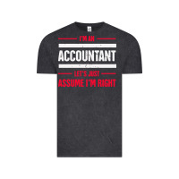 Vintage Black funny accounting design   gift for accountants Vintage Tee - artisFamous